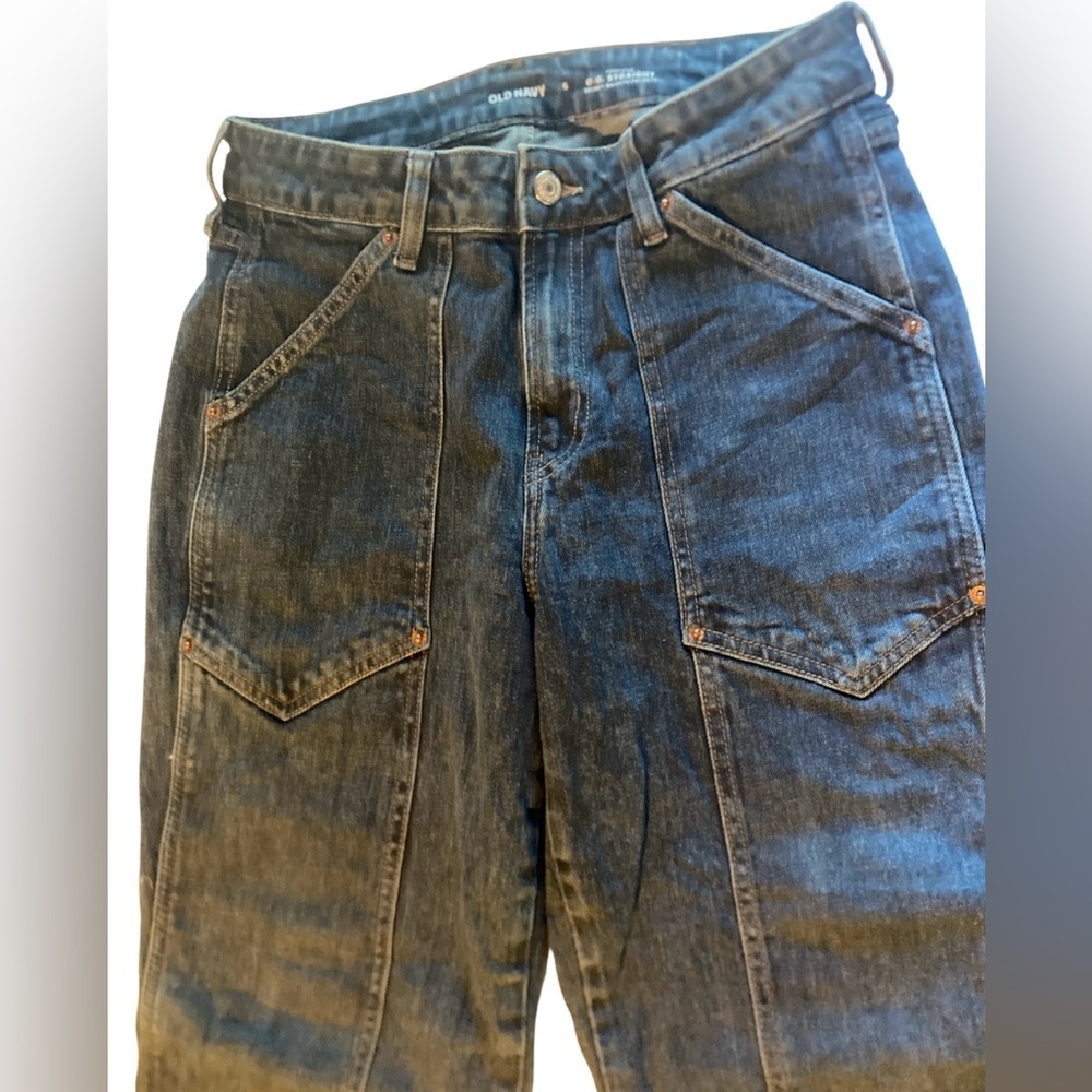 Old Navy Women's High Rise Jeans - Dark Blue